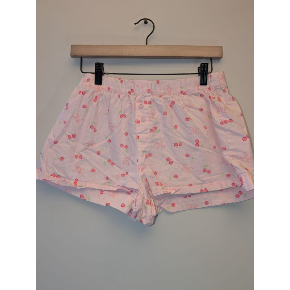 Juicy Couture Pink Cherry Pajama Shorts Size Small